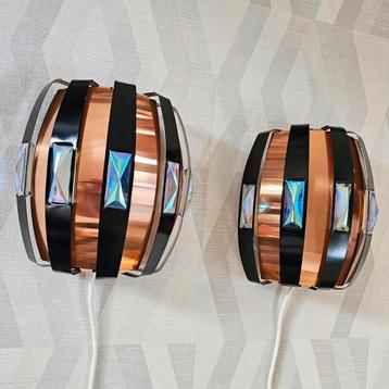 Set Vintage Deens design Wandlampen Werner Schou, Coronell  beschikbaar voor biedingen