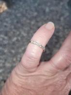 Zilveren ring 925 met steentjes, Ophalen of Verzenden, Zo goed als nieuw, 17 tot 18, Met edelsteen