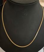 14 karaats gouden gourmet schakel ketting geelgoud 60cm, Verstelbaar, Ophalen of Verzenden, Zo goed als nieuw, Goud
