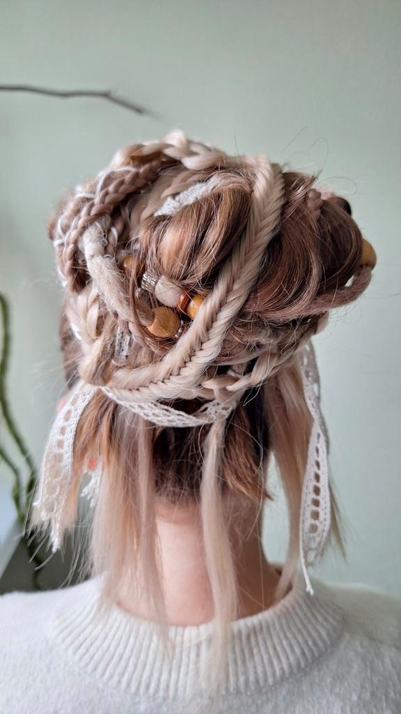Ponytail dreads en vlechten blond henlon haar, Kleding | Dames, Mutsen, Sjaals en Handschoenen, Nieuw, Sjaal, Ophalen of Verzenden