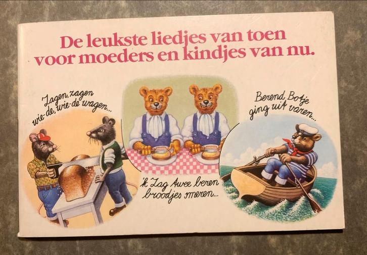 Vintage Nutricia boekje De Leukste Liedjes van Toen, Boeken, Kinderboeken | Kleuters, Zo goed als nieuw, Sprookjes, Ophalen of Verzenden
