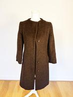 Max Mara jas alpaca wol donkerbruin maat 36, Bruin, Verzenden, Max Mara, Zo goed als nieuw