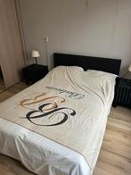 Bed met lades, Ophalen, Gebruikt, Zwart, Tweepersoons