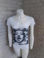 Shirt met print maat S van Only, Kleding | Dames, T-shirts, Wit, Ophalen of Verzenden, Zo goed als nieuw, Korte mouw