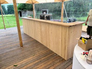 Barombouw hout 4 meter [bar/biertap/bruiloft/voorzetbar] beschikbaar voor biedingen