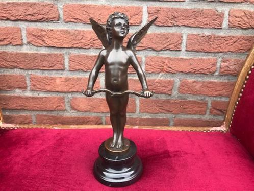 bronzen beeld, Amor, god van de liefde, Antiek en Kunst, Antiek | Koper en Brons, Brons, Ophalen of Verzenden