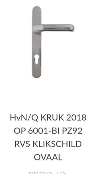RVS deurklinken nieuw in de doos - PZ92 RVS ovaal - VBH beschikbaar voor biedingen