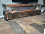 Tv meubel 191x40x60 cm, Gebruikt, 150 tot 200 cm, Minder dan 100 cm, Industrieel