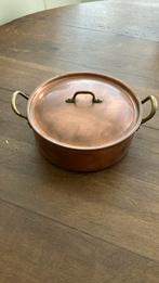Kleine vintage kookpan koper diameter 17cm, Ophalen of Verzenden