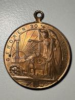 geboortepenning geboorte van Prinses Juliana, Ophalen of Verzenden, Zo goed als nieuw, Nederland, Postzegel(s) of Munt(en)