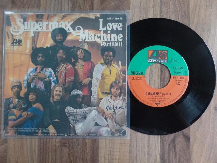 single  Supermax - Love Machine (Part I & II), Cd's en Dvd's, Vinyl Singles, Gebruikt, Single, Pop, 7 inch, Ophalen of Verzenden