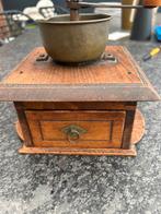 Antieke Houten Koffiemolen met Lade, Antiek en Kunst, Ophalen of Verzenden