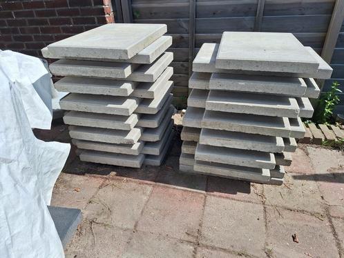 Betontegels / Terrastegels Grijs - Partij 80 stuks 40x60x5cm, Tuin en Terras, Tegels en Klinkers, Gebruikt, Terrastegels, Beton