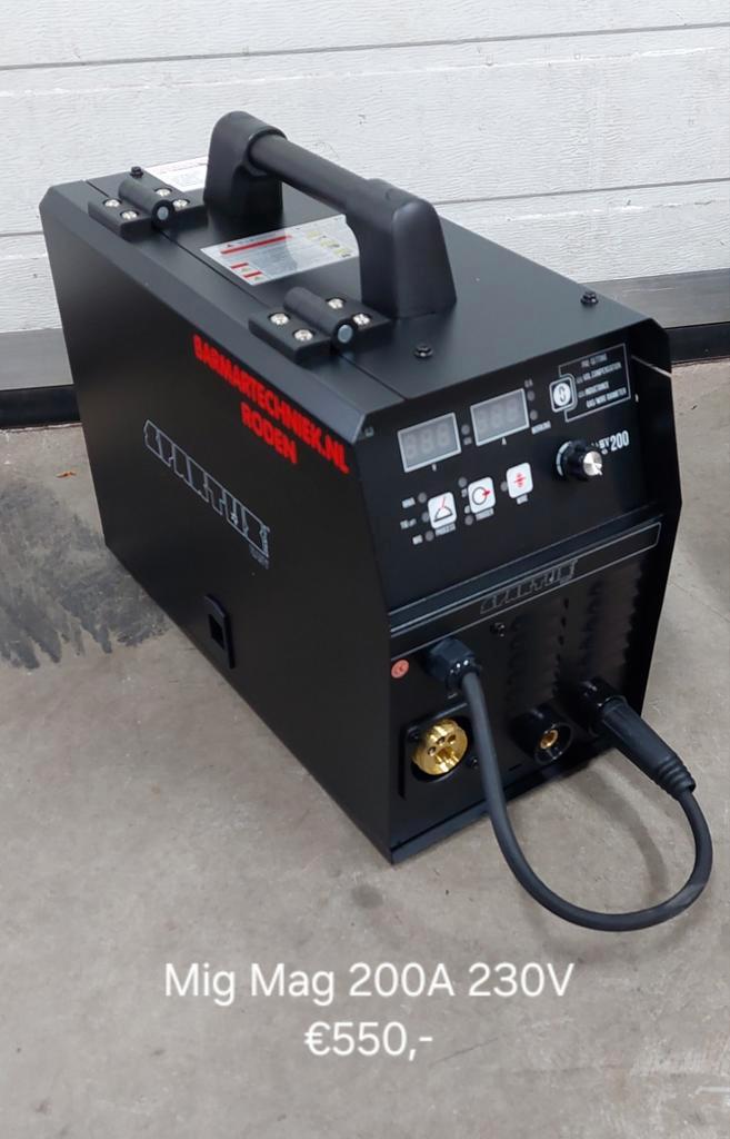 Co2 Mig Mag Spartus 200A 230V, Doe-het-zelf en Verbouw, Gereedschap | Lasapparaten, Nieuw, Co2, Ophalen of Verzenden