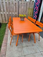 nieuwe fermob Luxembourg tafel 207x100 6 stoelen div kleuren, Ophalen, Nieuw, Rechthoekig