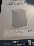 Wasmand met 2 vakken, Huis en Inrichting, Badkamer | Badtextiel en Accessoires, Ophalen, Nieuw, Grijs, Overige typen