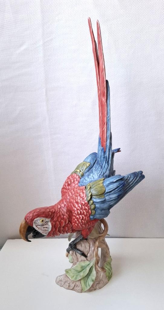 Goebel Porselein Vogel: Papagaai, Verzamelen, Beelden en Beeldjes, Gebruikt, Dier, Ophalen of Verzenden