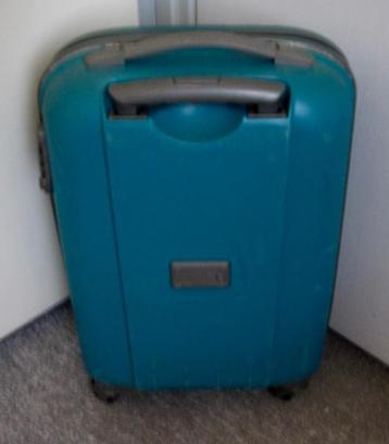 GROENE ENRICO BENETTI KOFFER TROLLEY, 4 WIELEN ROLLER , beschikbaar voor biedingen