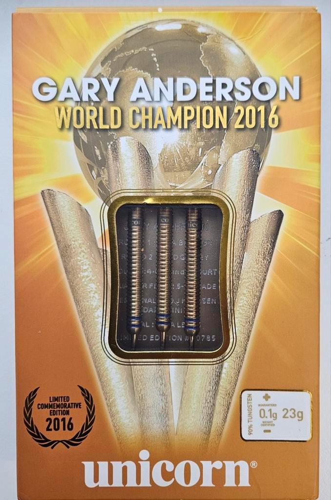Unicorn Gary Anderson W.C. 2016 limited edition Darts  Nieuw, Sport en Fitness, Darts, Nieuw, Pijlen, Ophalen of Verzenden