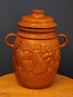 Rumtopf Keramiek Bruin Fruit Motief Vintage Scheurich, Ophalen of Verzenden
