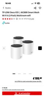Tp link Deco X55 AX3000 3 stuks - 1maand grbruikt nieuwstaat, Ophalen of Verzenden, Zo goed als nieuw