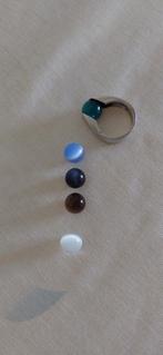 Melano ring met verwisselbare steentjes - Maat 17,5, Gebruikt, Ophalen of Verzenden, 17 tot 18, Met edelsteen