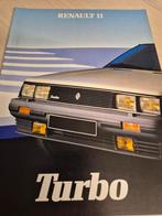 Jaren 80 Nederlands Renault 11 Turbo Garrett folder izgst, Ophalen of Verzenden, Zo goed als nieuw, Renault