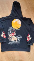 Hoodie in aziatische sfeer., Ophalen of Verzenden, Zo goed als nieuw, Maat 42/44 (L), Zwart