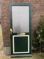 |Hardhouten voordeur| buitendeur| dubbelglas | 210,5X87|, Ophalen, Gebruikt, 80 tot 100 cm, Buitendeur