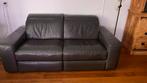 2 Lederen driezitsbanken waarvan 1 met 2 relaxelementen, Huis en Inrichting, Ophalen, 150 tot 200 cm, Tweepersoons, Zo goed als nieuw