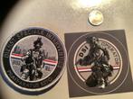 Badge en Sticker van de DSI met velro, Verzamelen, Embleem of Badge, Nederland, Marechaussee, Verzenden