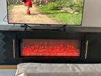 Moderne TV-meubel met sfeerhaard, 150 tot 200 cm, Ophalen of Verzenden, Zo goed als nieuw, Minder dan 100 cm