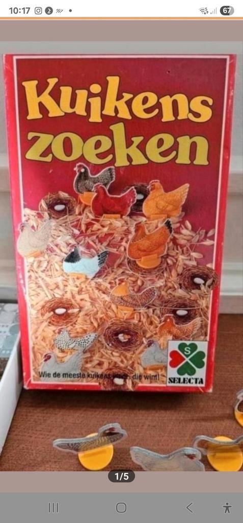Kuikens Zoeken- Vintage spelletje- Selecta- Ook verzenden, Hobby en Vrije tijd, Gezelschapsspellen | Overige, Gebruikt, Ophalen