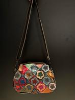 Dames Crossbodytas gebloemde leren tas dames Multicolour, Schoudertasje, Herwe, Nieuw, Info@herwe.nl