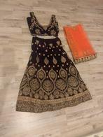 Lehnga paars, Kleding | Dames, Gelegenheidskleding, Ophalen, Galajurk, Paars, Zo goed als nieuw