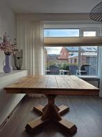 Grenen eettafel vierkant I 6 zitplekken!, Ophalen, Gebruikt, Vierkant, Vijf personen of meer