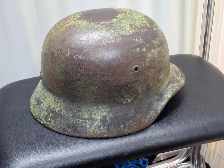 Duitse luftwaffe felddivisie camohelm, Verzamelen, Militaria | Tweede Wereldoorlog, Luchtmacht, Helm of Baret, Duitsland, Ophalen