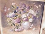 Schilderij - Bloemen in vaas, Antiek en Kunst, Ophalen