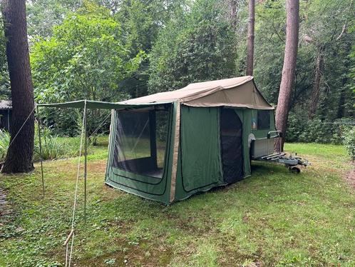 Vouwwagen 3 Dog Camping Traildog, Caravans en Kamperen, Vouwwagens, 3DOG, tot en met 4, Groen, Ophalen