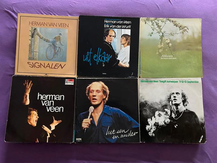 24 LP's Herman van Veen (ook per stuk te koop), Cd's en Dvd's, Vinyl | Overige Vinyl, Gebruikt, 12 inch, Ophalen of Verzenden