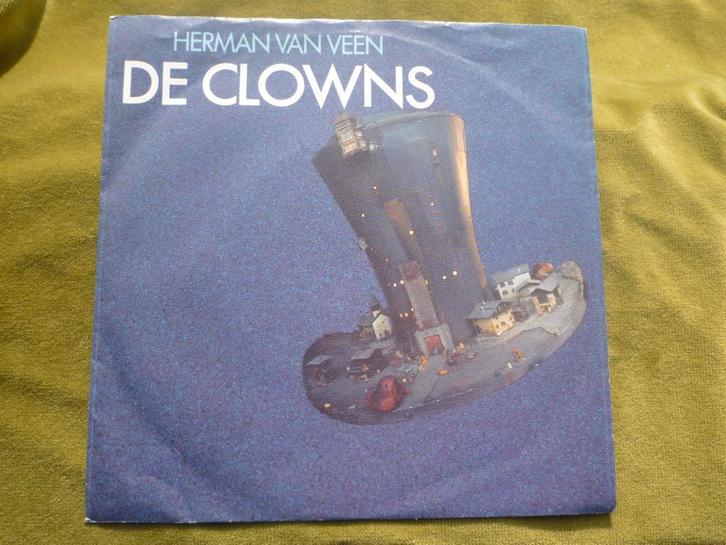 Herman van Veen - De clowns  (7"), Cd's en Dvd's, Vinyl Singles, Gebruikt, Single, Nederlandstalig, 7 inch, Ophalen of Verzenden
