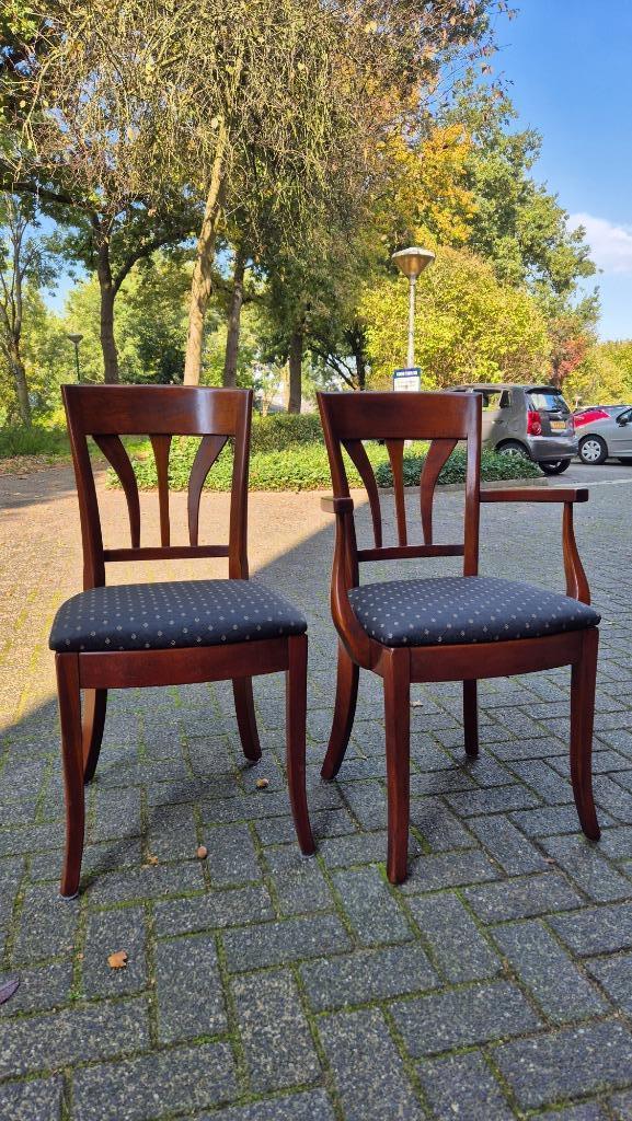 Kersenhouten eetkamerstoelen set van 6x, Huis en Inrichting, Stoelen, Zo goed als nieuw, Vijf, Zes of meer stoelen, Hout, Bruin