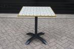 6x hippe vierkante tuintafel gekleurd mozaiek terrastafel, Ophalen, Gebruikt