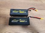 2x gensace 6s 6800mah lipo (als nieuw en met garantie ! ), Ophalen of Verzenden, Zo goed als nieuw