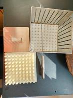 Sate maker vlees kubus RVS kunststof met mes bieden, Ophalen of Verzenden, Gebruikt