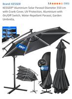 Kesser parasol met led verlichting nieuw, Nieuw, Ophalen of Verzenden, Zweefparasol, Waterdicht