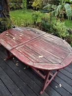 Tuintafel, Tuin en Terras, Tuintafels, Ophalen, Gebruikt, Rechthoekig, Hout