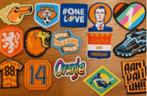 Oranje voetbal patches/plakkers AH (15 verschillende prints), Albert Heijn, Ophalen