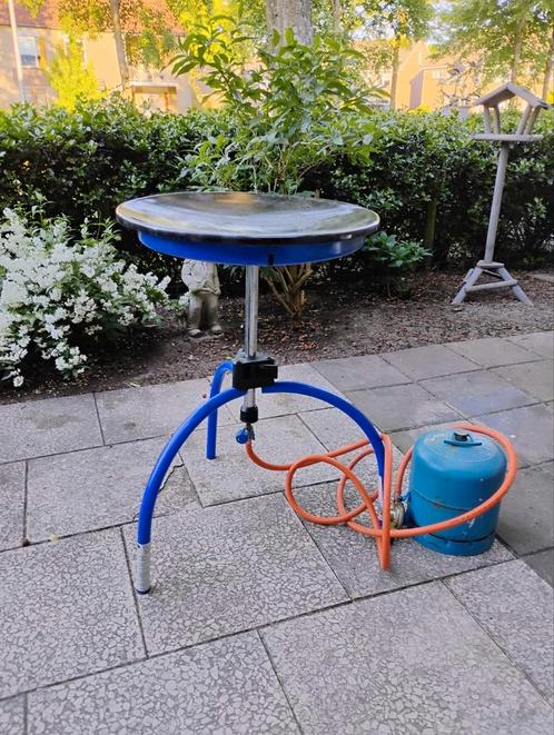 Skottelbraai gas bbq inclusief bijna volle gasfles, Tuin en Terras, Gasbarbecues, Gebruikt, Ophalen