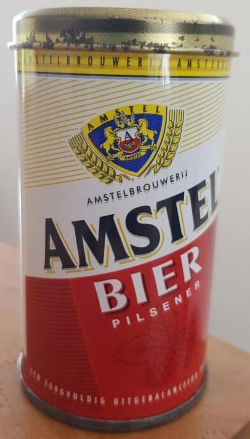 ** Vintage Amstel Bier blikjes met lucifers - IZGST **, Verzamelen, Biermerken, Zo goed als nieuw, Overige typen, Amstel, Ophalen of Verzenden